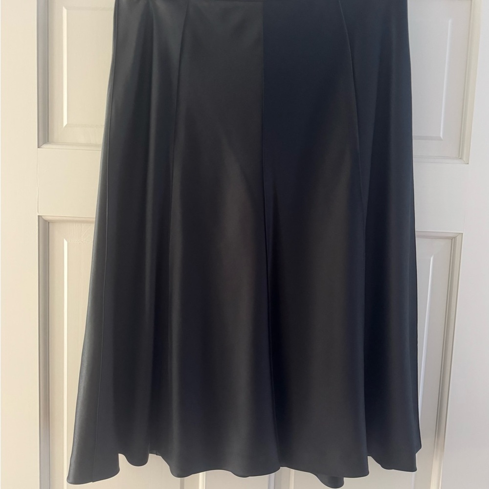 Ann Taylor Classic Black A-Line Skirt—SILK!